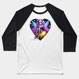 Goth Fairy Panda Girl Baseball T-Shirt